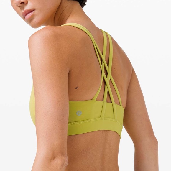 yellow lululemon sports bra